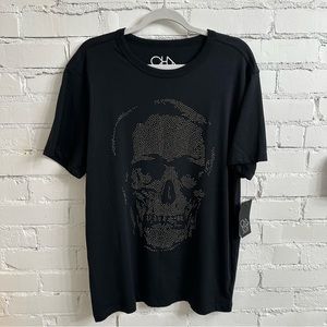 Black Chaser Skull T-Shirt size L